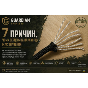 Guardian Paracord чи дешевий китайський паракорд: у чому різниця? Guardian Paracord чи дешевий китайський паракорд: у чому різниця?