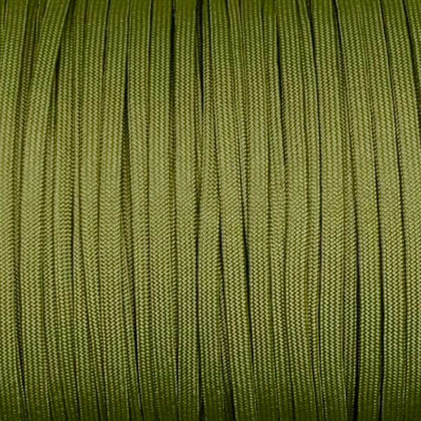 Army Green Guardian Paracord 650 Coreless Flat