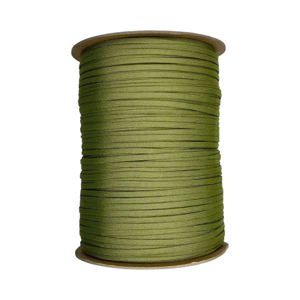Army Green Guardian Paracord 650 Coreless Flat