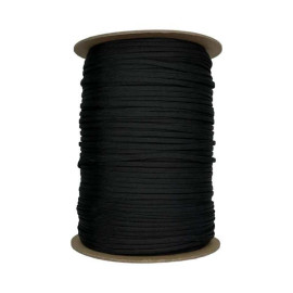 Black  Guardian Paracord 650 Coreless Flat