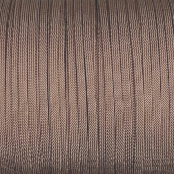 Chocolate Brown Guardian Paracord 650 Coreless Flat