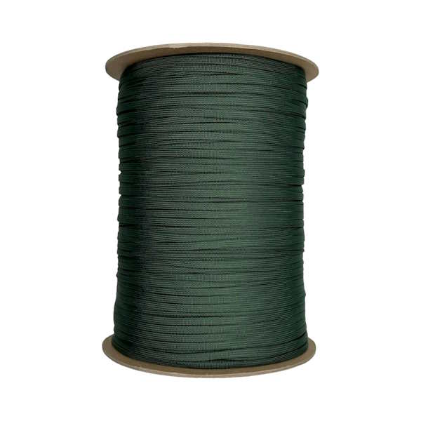 Dark Green Guardian Paracord 650 Coreless Flat