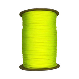 Neon Yellow Guardian Paracord 650 Coreless Flat