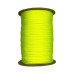 Neon Yellow Guardian Paracord 650 Coreless Flat