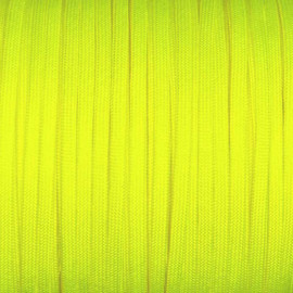 Neon Yellow Guardian Paracord 650 Coreless Flat