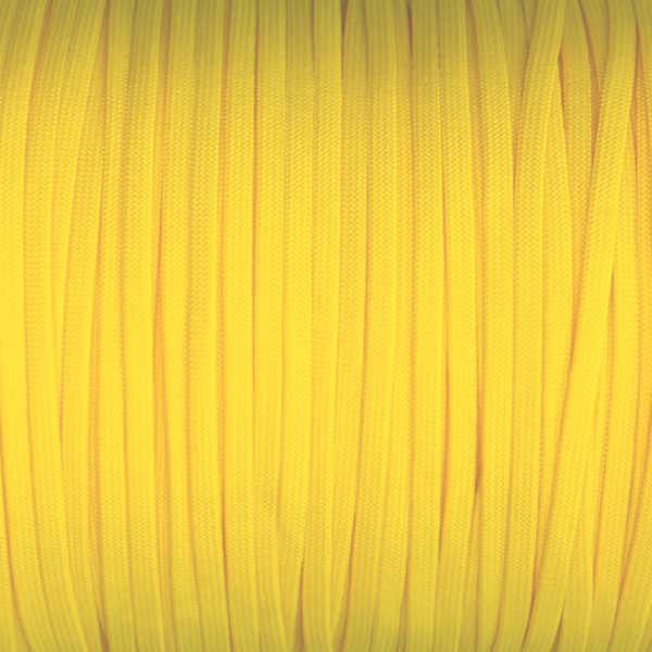 Yellow Guardian Paracord 650 Coreless Flat