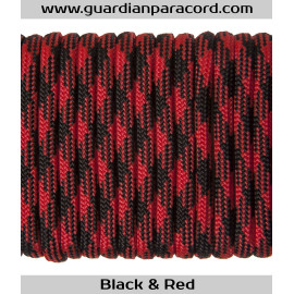 Black & Red Guardian Paracord 550 Type III 