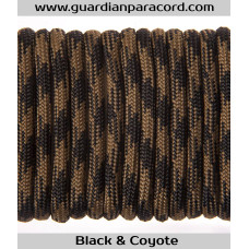 Black & Coyote Guardian Paracord 550 Type III 