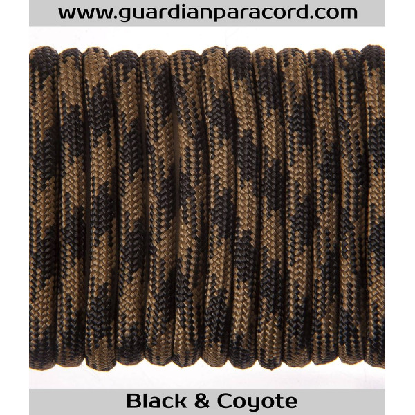 Black & Coyote Guardian Paracord 550 Type III