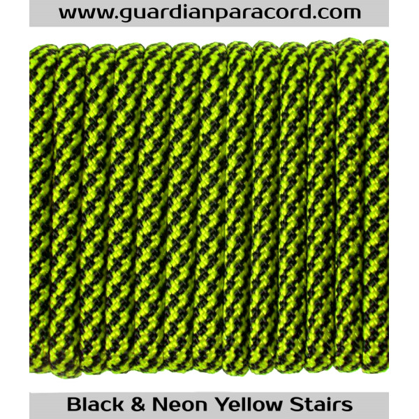 Black & Neon Yellow Stairs Guardian Paracord 550 Type III