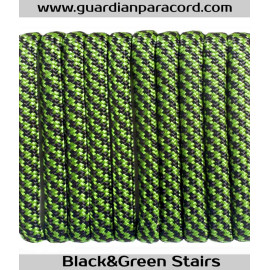 Black&Green Stairs Guardian Paracord 550 Type III 