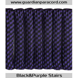 Black&Purple Stairs Guardian Paracord 550 Type III 