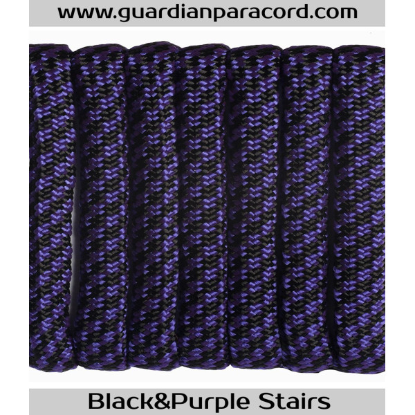 Black&Purple Stairs Guardian Paracord 550 Type III 