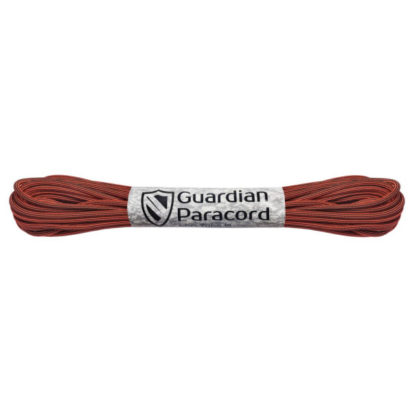 Black&Safety Orange Stripe Guardian Paracord 550 Type III 