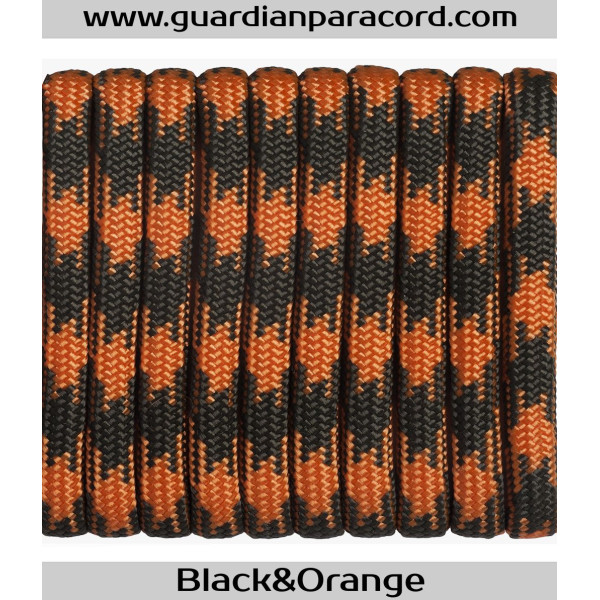 Black&Orange Guardian Paracord 550 Type III