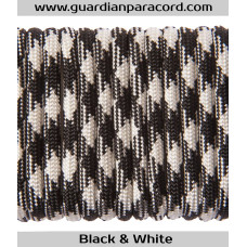 Black & White Guardian Paracord 550 Type III 