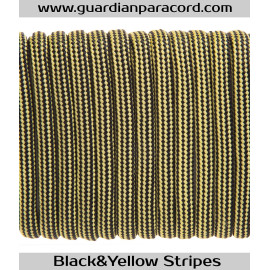 Black&Yellow Stripes Guardian Paracord 550 Type III 