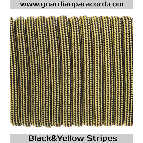 Black&Yellow Stripes Guardian Paracord 550 Type III 