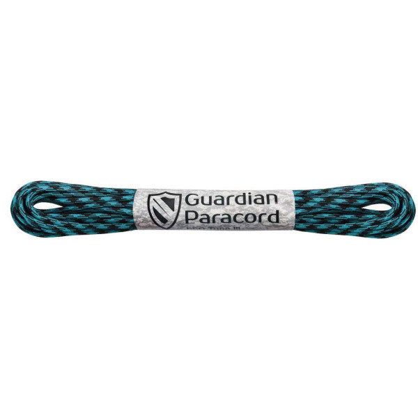 Black & Caribbean Blue Guardian Paracord 550 Type III 