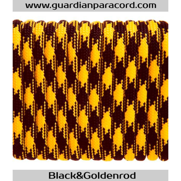 Black&Goldenrod Guardian Paracord 550 Type III 