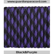 Black&Purple Guardian Paracord 550 Type III 