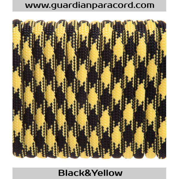 Black&Yellow Guardian Paracord 550 Type III 