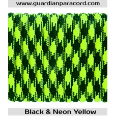 Black & NeonYellow Guardian Paracord 550 Type III Black & NeonYellow Guardian Paracord 550 Type III