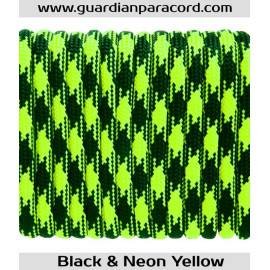 Black & NeonYellow Guardian Paracord 550 Type III 