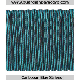 Caribbean Blue Stripes Guardian Paracord 550 Type III 