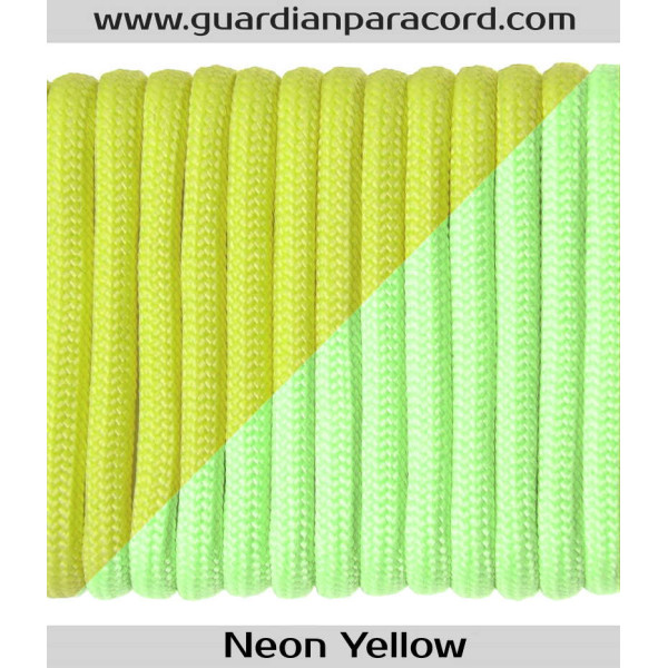 Neon Yellow Glow in the Dark Guardian Paracord 