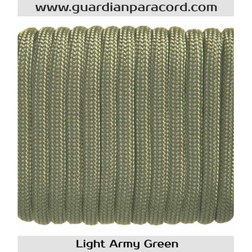 Light Army Green Guardian Paracord 550 Type III 