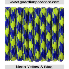 Neon Yellow & Blue Guardian Paracord 550 Type III 