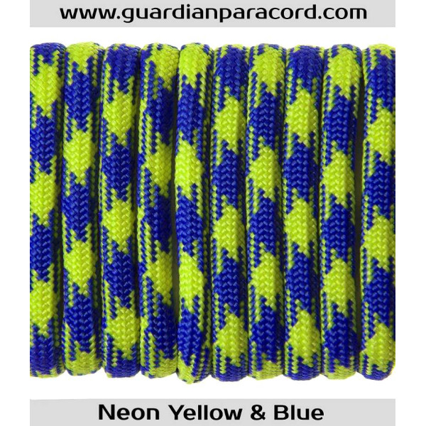 Neon Yellow & Blue Guardian Paracord 550 Type III