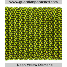 Neon Yellow Diamond Guardian Paracord 550 Type III 