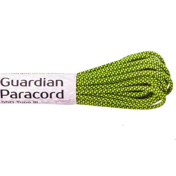 Neon Yellow Diamond Guardian Paracord 550 Type III