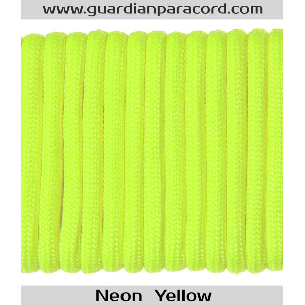 Neon Yellow Guardian Paracord 550 Type III 