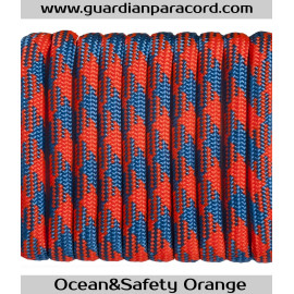 Ocean&Safety Orange Guardian Paracord 550 Type III 
