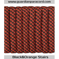 Black & Orange Stairs Guardian Paracord 550 Type III 