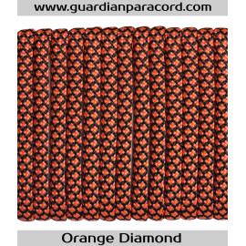 Orange Diamond  Guardian Paracord 550 Type III 