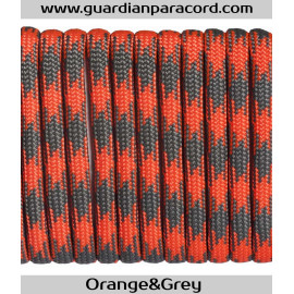 Orange&Grey Guardian Paracord 550 Type III 
