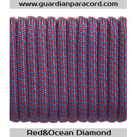 Red&Ocean Diamond Guardian Paracord 550 Type III 