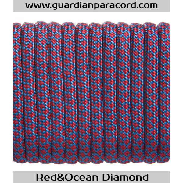 Red&Ocean Diamond Guardian Paracord 550 Type III 