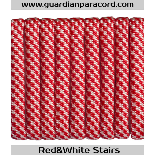 Red&White Stairs  Guardian Paracord 550 Type III 