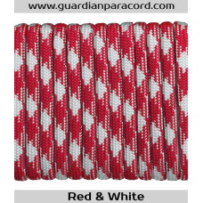 Red & White Guardian Paracord 550 Type III 