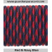 Red & Navy Blue Guardian Paracord 550 Type III 
