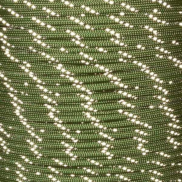 Army Green Guardian Paracord 550 Type III Reflective