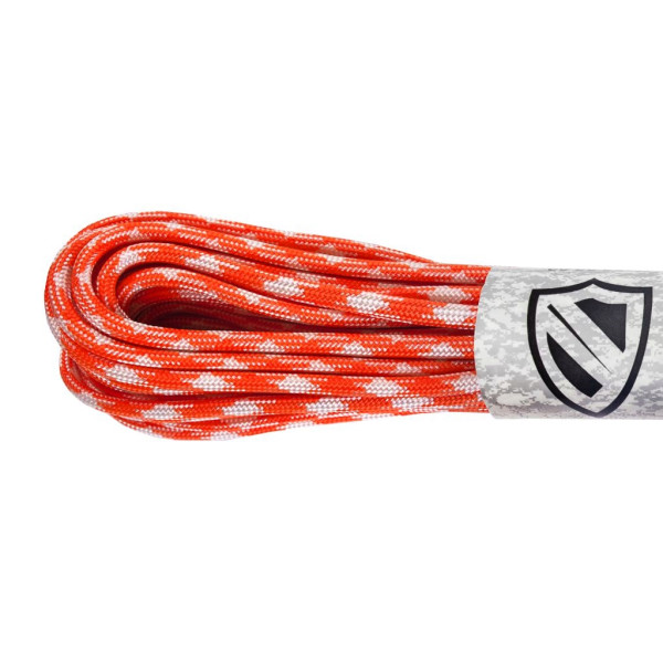 Safety Orange&White Guardian Paracord 550 Type III
