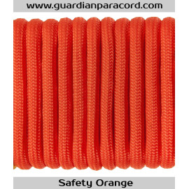 Safety Orange Guardian Paracord 550 Type III 