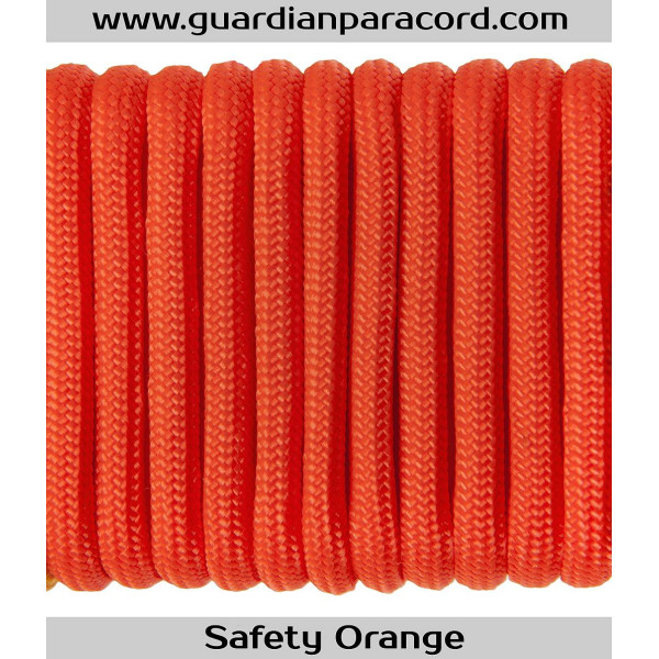 Safety Orange Guardian Paracord 550 Type III 