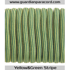 Yellow&Green Stripes Guardian Paracord 550 Type III 